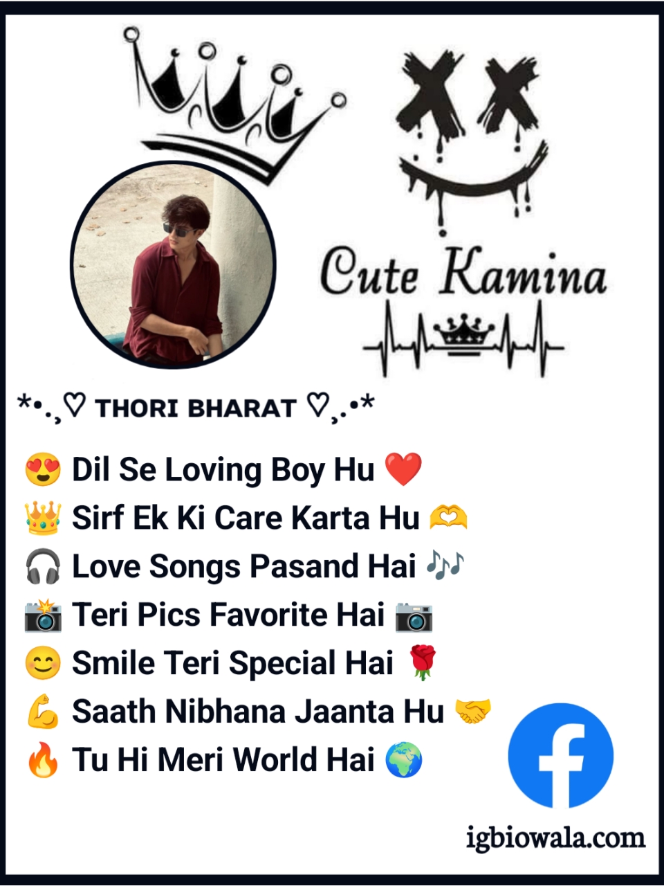 Facebook Bio For Boys Love