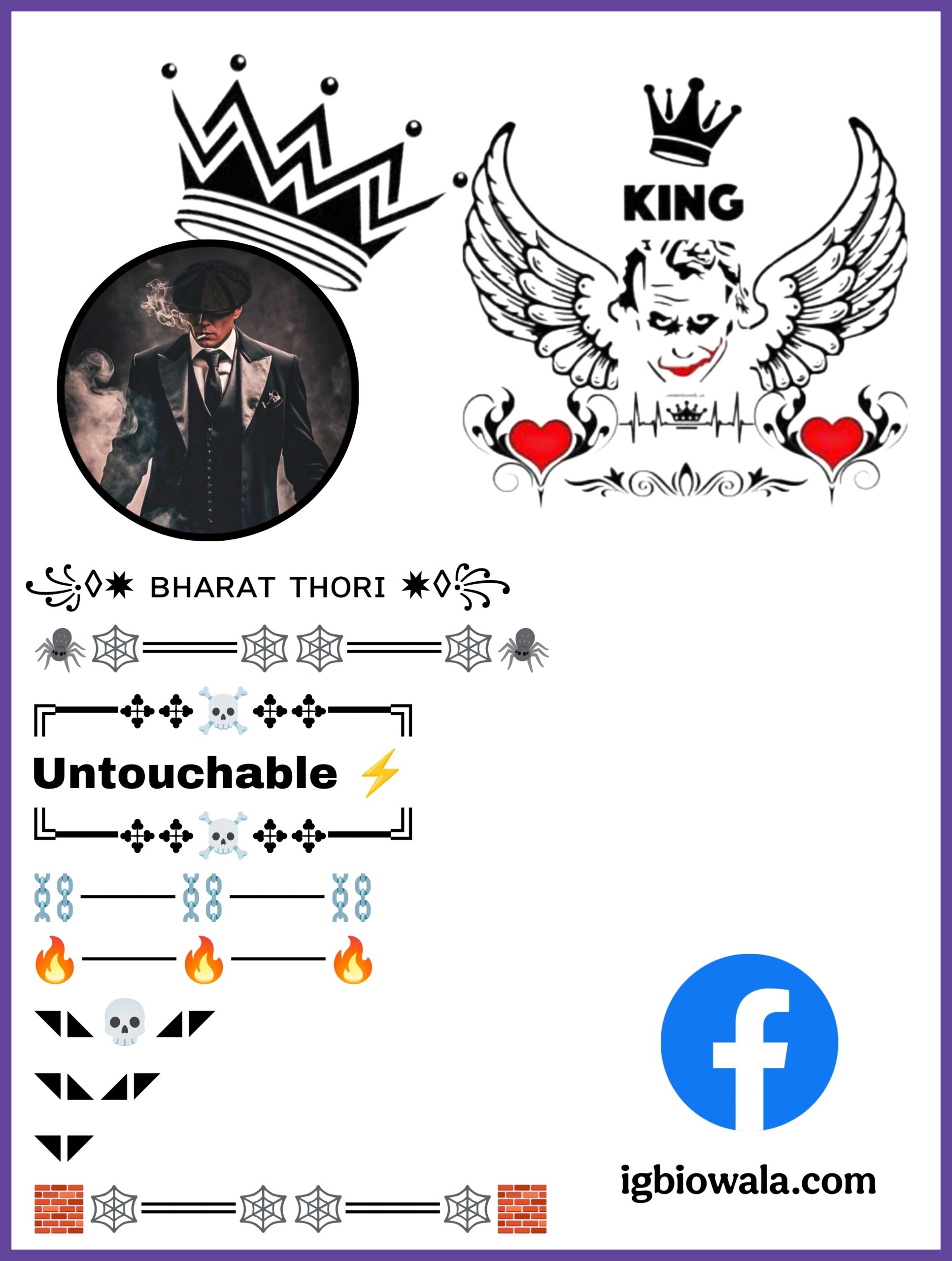 Facebook Bio Style Instagram