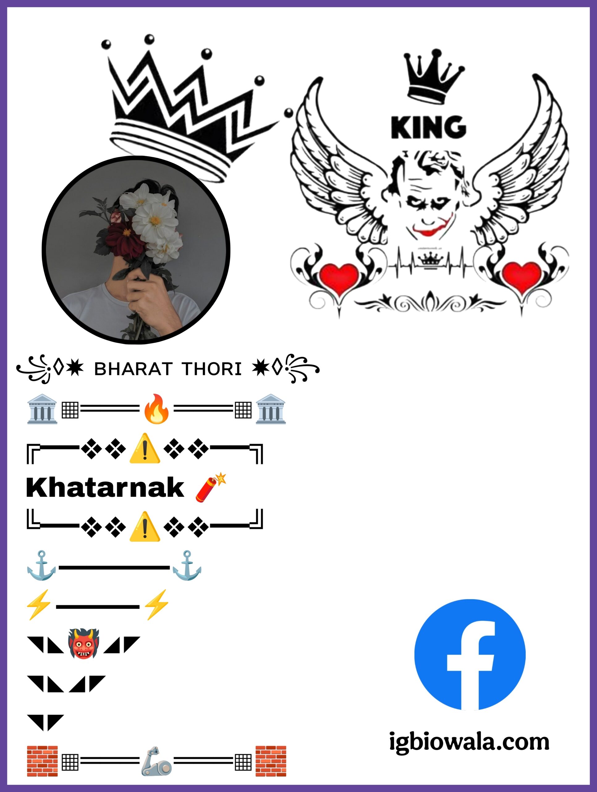 Facebook Bio Attitude