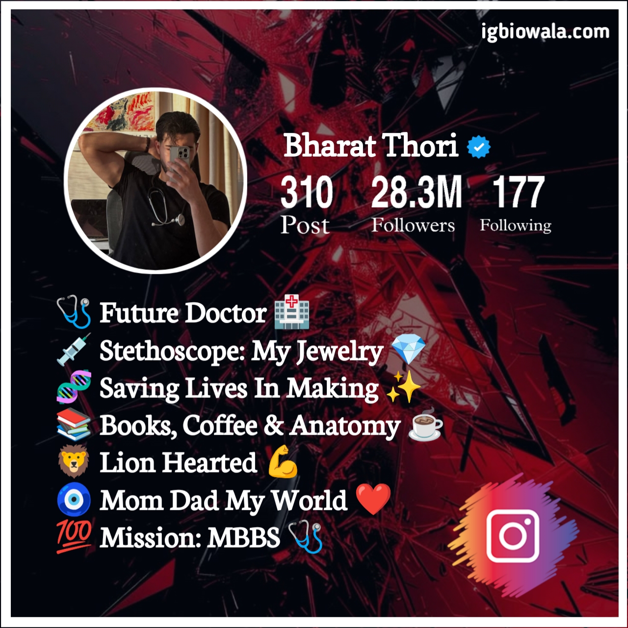 Medical Student Bio For Instagram